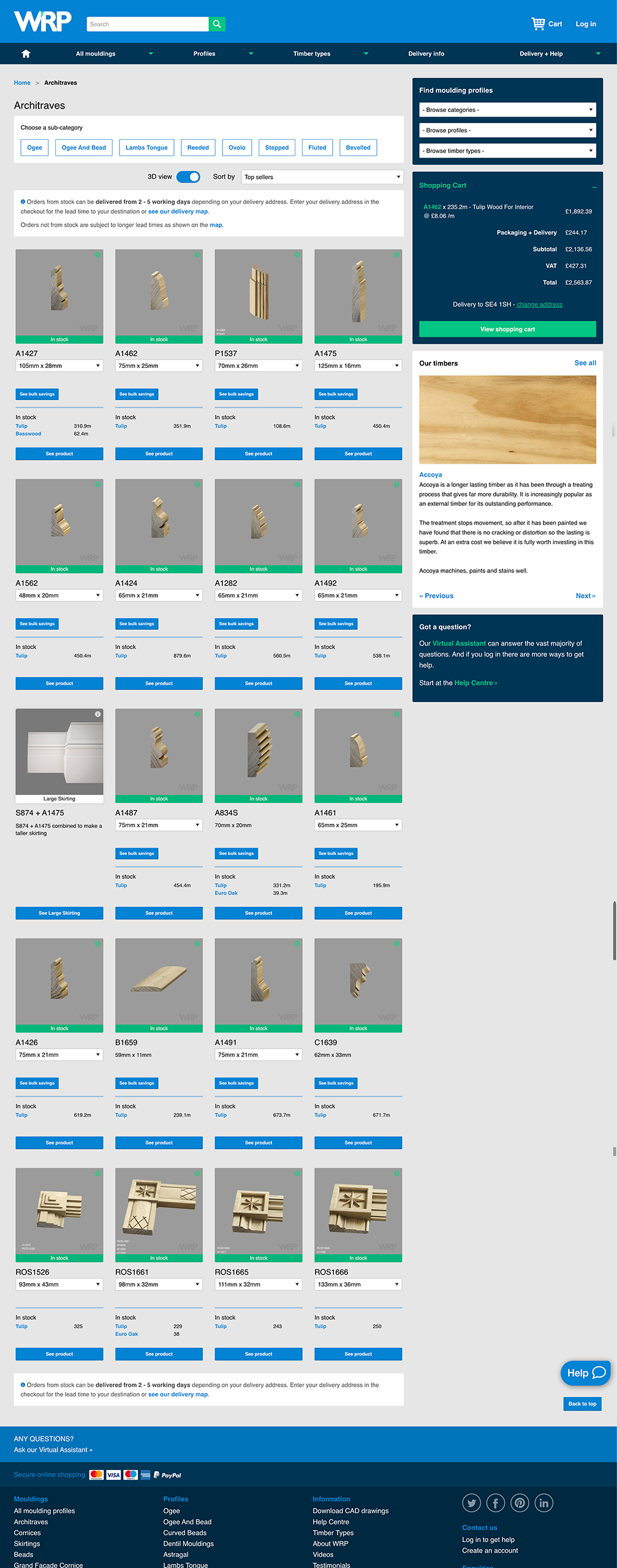 wrp architraves page